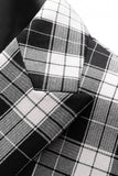 Black and White Peak Lapel Double Breasted Plaid Men's Blazer