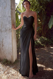 Strapless White Sheath Ruched Rehearsal Dinner Dress