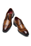 Brown Lace-Up Leather Men's Shoes