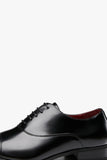 Black Leather Lace-Up Men's Wedding Shoes