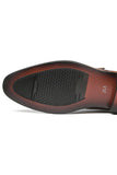 Brown Leather Slip-On Men's Wedding Shoes