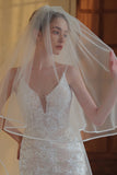 Long Ivory Tulle Wedding Veil