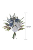 White Blue Bouquet Wedding Flowers