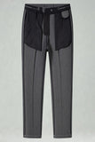 Navy Men's Suits Straight Leg Pants