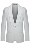 2 Piece White Shawl Lapel Men's Wedding Suits