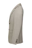 Khaki Notched Lapel 3 Piece Men's Suits