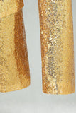 Sparkly Gold Peak Lapel Men's Prom Blazer