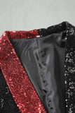 Black Shawl Lapel Sequin Men's Prom Blazer