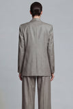 Grey Peak Lapel 2 Piece Women's Work Suits