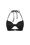 Black Convertible 3 Piece Halter Swimsuit with Cover Up