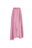 Pink One Shoulder Ruffled 2 Piece Swimwear with Cover Up