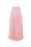 Blue Heart-Patterned 2 Piece Spaghetti Straps Swimsuit with Cover Up