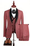 Blue 3 Piece Shawl Lapel One Button Men's Business Suits