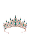 Silver White Crystal Prom Queen Pageant Crown Tiara with Rhinestones