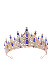 Silver White Crystal Prom Queen Pageant Crown Tiara with Rhinestones