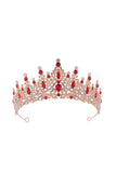 Silver White Crystal Prom Queen Pageant Crown Tiara with Rhinestones