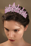 Silver White Crystal Prom Queen Pageant Crown Tiara with Rhinestones