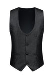 3 Piece Blue Shawl Lapel Jacquard Men's Prom Suits