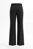 Black 2 Piece Notched Lapel Double Breasted Prom Suits with Ruffles