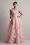 Bateau Neck A Line Champagne Sequin Mother Of the Bride Dress