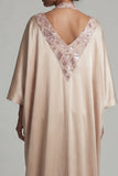 Champagne Halter Sheath Sequins Mother Of the Bride Dress with Slit
