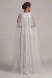 Sequin Ivory Mermaid Mother of the Bride Dress with Cap Sleeves