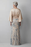 Champagne Sequin Long Sleeves Mermaid Mother of the Bride Dress