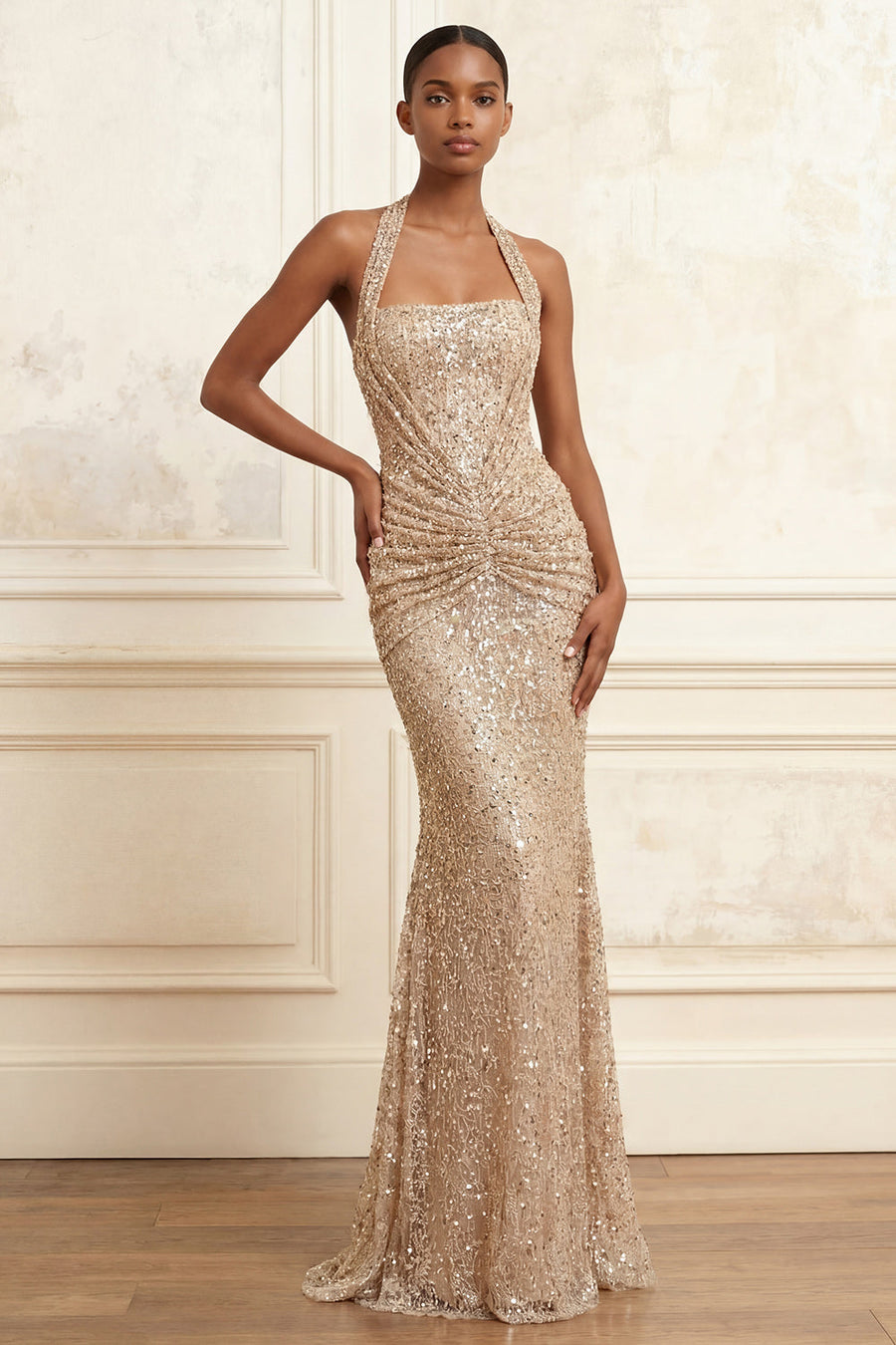 chinese dress ladies Queendancer Women Yellow Long Prom Dress with Appliques Mermaid Spaghetti  Straps Evening Dress with Slit  queendanceruk