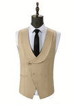 Dark Green 3 Piece One Button Notch Lapel Men's Prom Suits