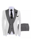 Dark Green 3 Piece One Button Notch Lapel Men's Prom Suits