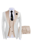 Dark Green 3 Piece One Button Notch Lapel Men's Prom Suits