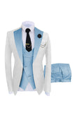 Dark Green 3 Piece One Button Notch Lapel Men's Prom Suits