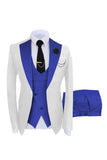 Dark Green 3 Piece One Button Notch Lapel Men's Prom Suits