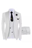 Dark Green 3 Piece One Button Notch Lapel Men's Prom Suits