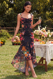Ivory Mermaid Square Neck Maxi Floral Dress
