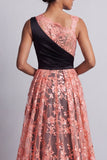 Black Mermaid Long Mother Of the Bride Dress with Cape
