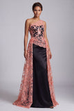 One Shoulder Black Lace Mermaid Long Mother Of the Bride Dress with Cape