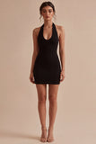 Halter Bodycon Little Black Dress