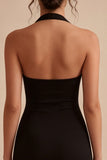 Halter Bodycon Little Black Dress
