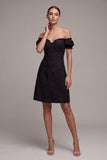 A Line Off the Shoulder Little Black Dress