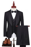 Light Blue 3 Piece Shawl Lapel Men's Suits