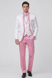 Royal Blue 3 Piece One Button Men's Suits