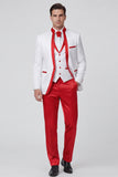 Royal Blue 3 Piece One Button Men's Suits