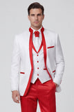 Royal Blue 3 Piece One Button Men's Suits