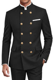 Navy 2 Piece Double Breasted Slim Fit Men Suits