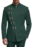 2 Piece Black Double Breasted Men's Prom Suits