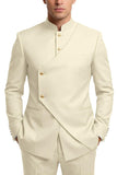Coffee 2 Piece Single Breasted Men's Prom Suits