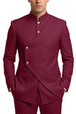 Coffee 2 Piece Single Breasted Men's Prom Suits