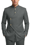 Coffee 2 Piece Single Breasted Men's Prom Suits