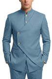 Coffee 2 Piece Single Breasted Men's Prom Suits